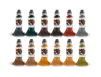 Xtreme Ink Traditional Japanese Color Set 10 x 30ml - Nordic Tattoo Supplies