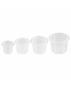 Pack of 100 Mixed Size Tattoo Ink Cups