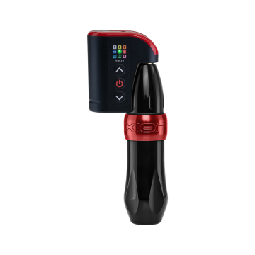 FK Irons Spektra Xion Rotary Machine in Black / Ruby & Darklab Lightning Bolt Wireless RCA Battery Pack - Single Pack Bundle FK Irons Spektra Xion Rotary Machine in Black / Ruby & Darklab Lightning Bolt Wireless RCA Battery Pack - Single Pack Bundle