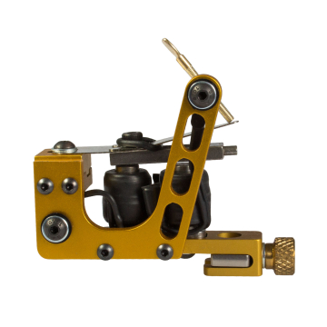 REFURBISHED - Danny Harkin's Micro Aluminium Liner / Shader Tattoo Machine - Gold