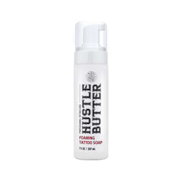 Hustle Butter Foaming Tattoo Soap 207ml pump bottle for antibacterial care
