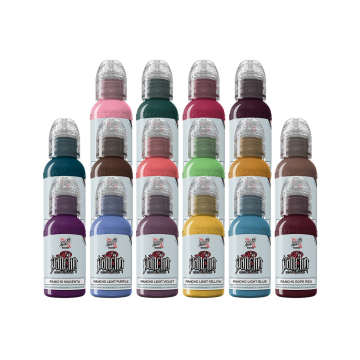 World Famous Limitless Tattoo Ink - A.D. Pancho Pro Colour Set - 16x 30ml - Reduced