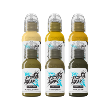World Famous Limitless Tattoo Ink - Jenna Kerr Baroque Set - 6x 30ml - Reduced
