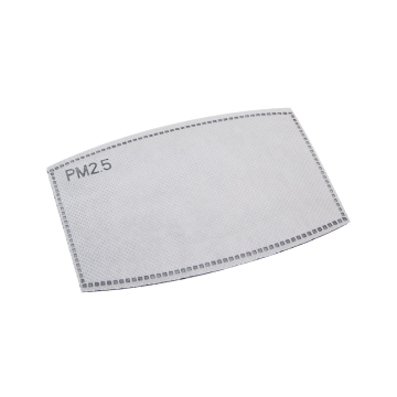 PharmaDent PM2.5 cotton refill filter for face mask isolated on white background