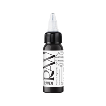 Raw Premium Pigments - Raven Black Tattoo Ink 30ml