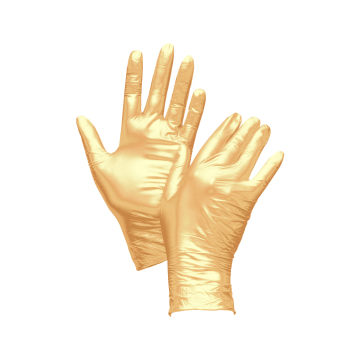 Box of 100 Uniglove Fancy Gloves Nitrile Gold