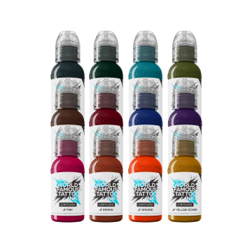 World Famous Limitless Tattoo Ink - Jay Freestyle Set - 12x 30ml - Reduced