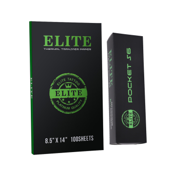 Elite Pocket S6 USB Thermal Printer & Box of 100 Elite Thermal Transfer Paper (8.5" x 14")