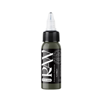 Raw Pigments Platinum - Gator Green Tattoo Ink - 30ml