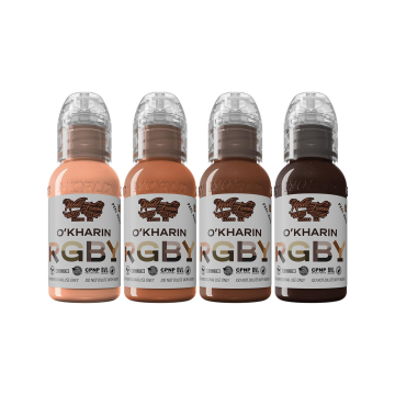 World Famous Ink Sasha O'Kharin RGBY Red Set  - 4x 30 ml (1 oz)