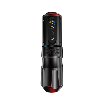 REFURBISHED - FK Irons ONE Wireless Tattoo Machine - 3.0mm Stroke - Stealth Black / Ruby