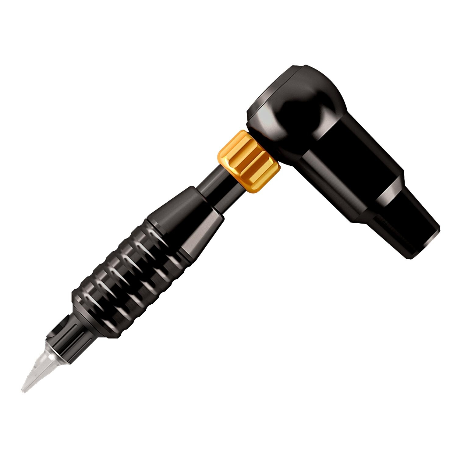 Cheyenne HAWK THUNDER タトゥーマシン グリップ、コード付属 Cheyenne Hawk Thunder Drive + Grip Package in Black