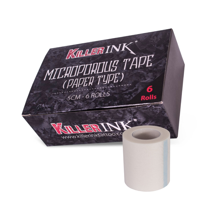 Killer Ink Microporous Paper Tape 5CM roll with six-pack box packaging