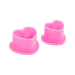 Bag of 500 Saferly Heart  Ink Cups - Pink