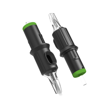 Box of 20 Ghost Black Needle Cartridges - Magnum Bugpin Long Taper