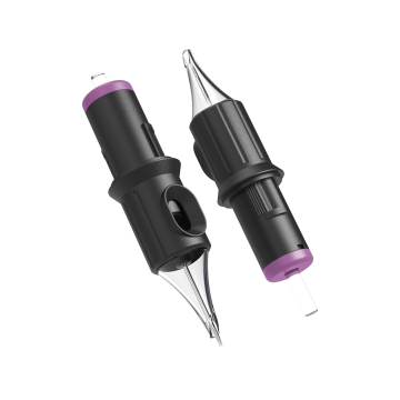 Box of 20 Ghost Black Needle Cartridges - Power Liner Long Taper