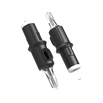 Box of 20 Ghost Black Needle Cartridges - Soft Edge Magnum Long Taper