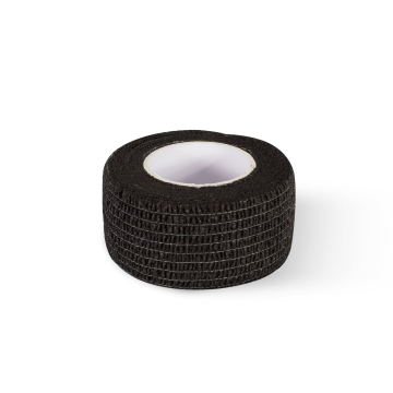 Killer Ink black grip wrap tape roll 25mm by 4.5m on white background