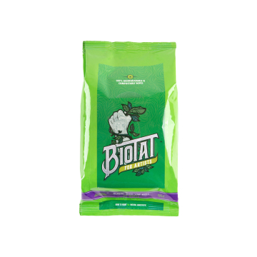 Pack of 40 BIOTAT biodegradable numbing green soap wipes