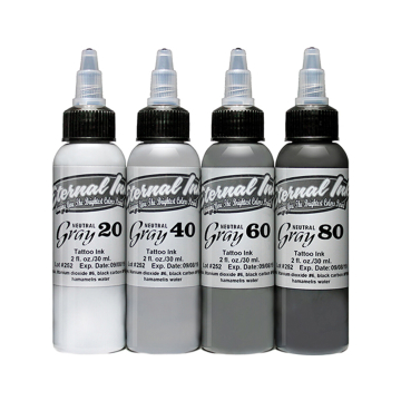 Complete Set of 4 Eternal Ink Neutral Grey 30ml (1oz)