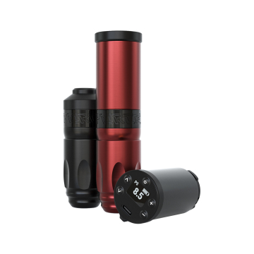 REFURBISHED - Stigma® Force Wireless Machine + Power Pack + RCA Adapter - Red - 3.7mm Stroke Length