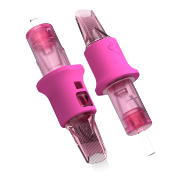 Box of 20 Ghost Pink Needle Cartridges - Bugpin Magnum Long Taper