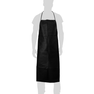 Black waterproof apron displayed on a silhouette model for Killer Beauty product.