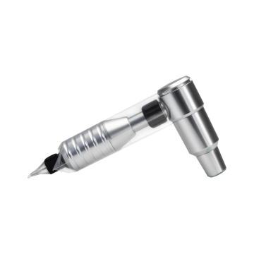 Killer Beauty Barrier Grip Sleeve on metallic tattoo machine handle.