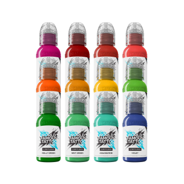 World Famous Limitless Tattoo Ink - Dragon Set - 12x 30ml - Reduced