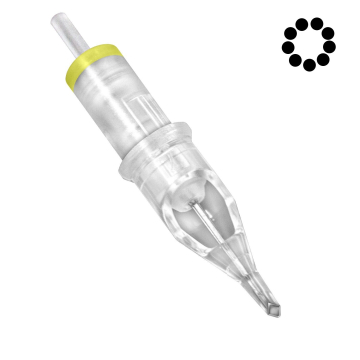 Box of 20 Magic Moon Cartridges 0.30MM Diamond Round Shader Long Taper