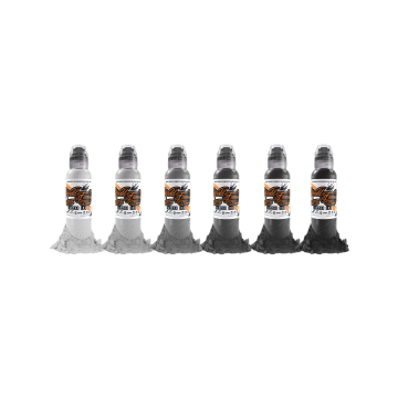 Complete Set of 6 World Famous Ink Monochromatic Set