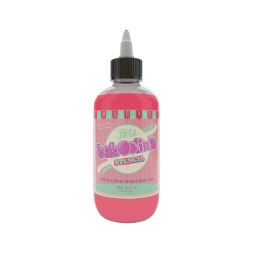Stencil Forte Baboolina 250 ml pink tattoo ink bottle with nozzle cap