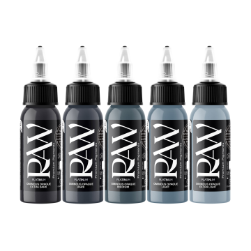 Raw Ink - Dom Brown Ominous Opaques Set - 5x 30ml (1oz)