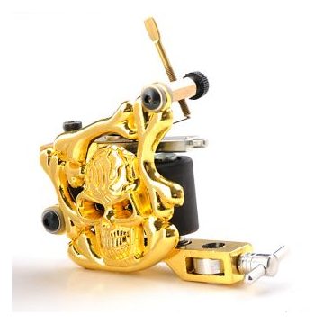 Gold Skull Liner / Shader Tattoo Machine