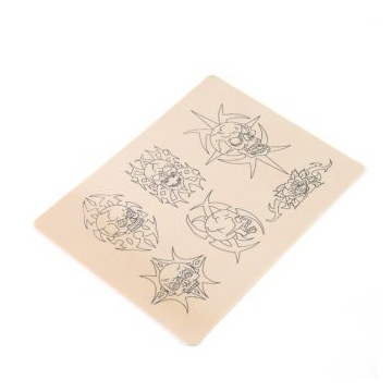 Skull Design Tattoo Practice Skin