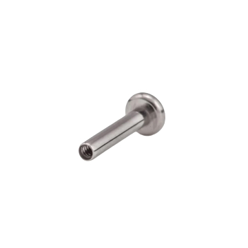 Tilum Titanium Internal Thread Labret Shaft - Flat Disc – Version 2