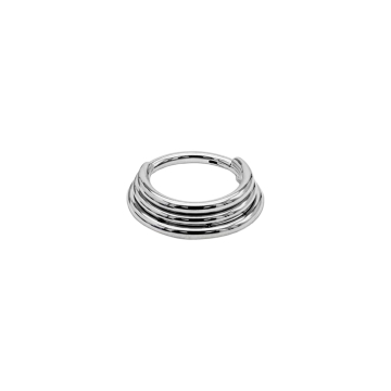 Tilum Titanium Triple Stacked Clicker Ring