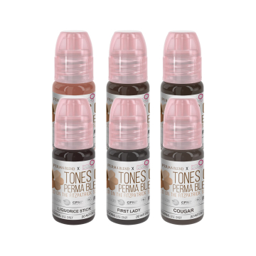 Perma Blend X Clinical Academy - Tones of Perma Blend Fitzpatrick 5-6 (Set 3) - 6 x 15ml