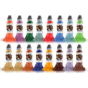 Complete Set of 16 World Famous Ink ILya Foam Animal Kingdom Set 30ml (1oz)