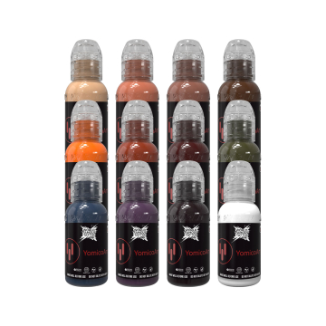 Complete Set of 12 World Famous Ink Yomico Art Renaissance Set 30 ml