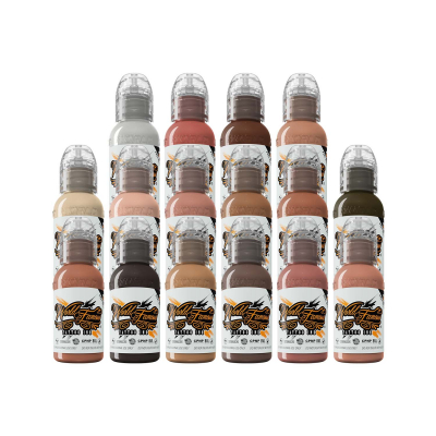 Complete Set of 16 World Famous Ink Pink Ribbon 30ml (1oz)