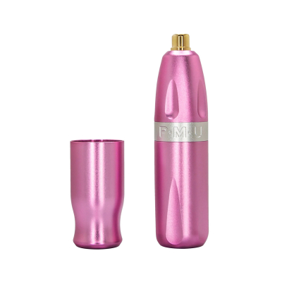 REFURBISHED - Bishop PMU Pen - Pink with Silver Spline - 3.5mm Stroke