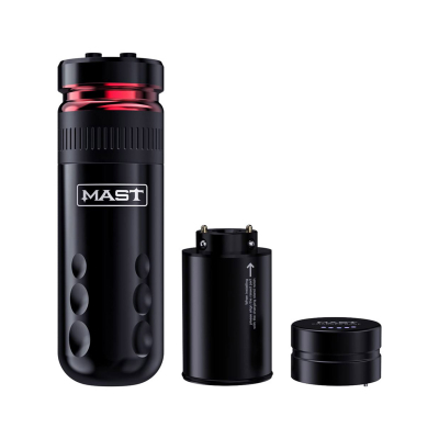 REFURBISHED - Dragonhawk Mast Racer Wireless Pen Tattoo Machine - Black - 4.0mm Stroke