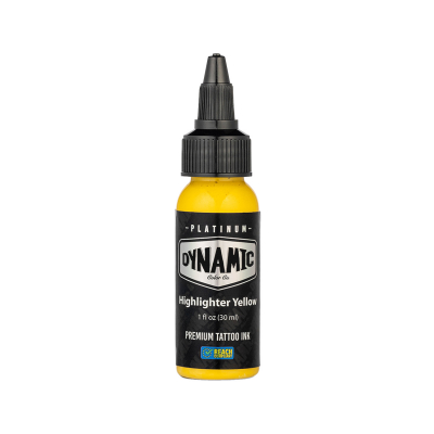 Platinum by Dynamic Tattoo Ink - Highlighter Yellow 30 ml