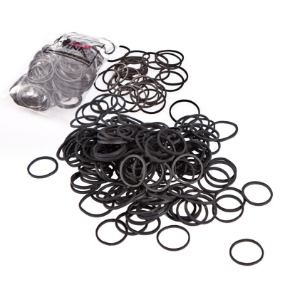 Bag of 200 Black Elastic Bands