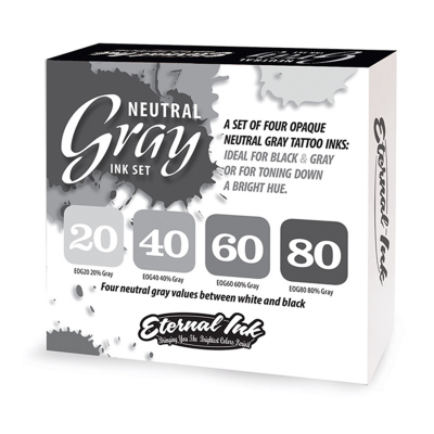 Complete Set of 4 Eternal Ink Neutral Grey 30ml (1oz)