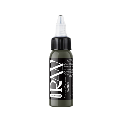 Raw Pigments Platinum - Gator Green Tattoo Ink - 30ml