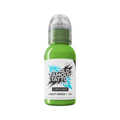 World Famous Limitless Tattoo Ink - Light Green 1 v2 30 ml