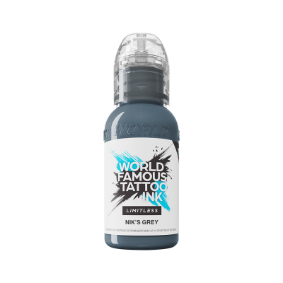 World Famous Limitless Tattoo Ink - Nik's gray 30 ml