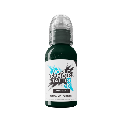 World Famous Limitless Tattoo Ink - Straight Green 30 ml